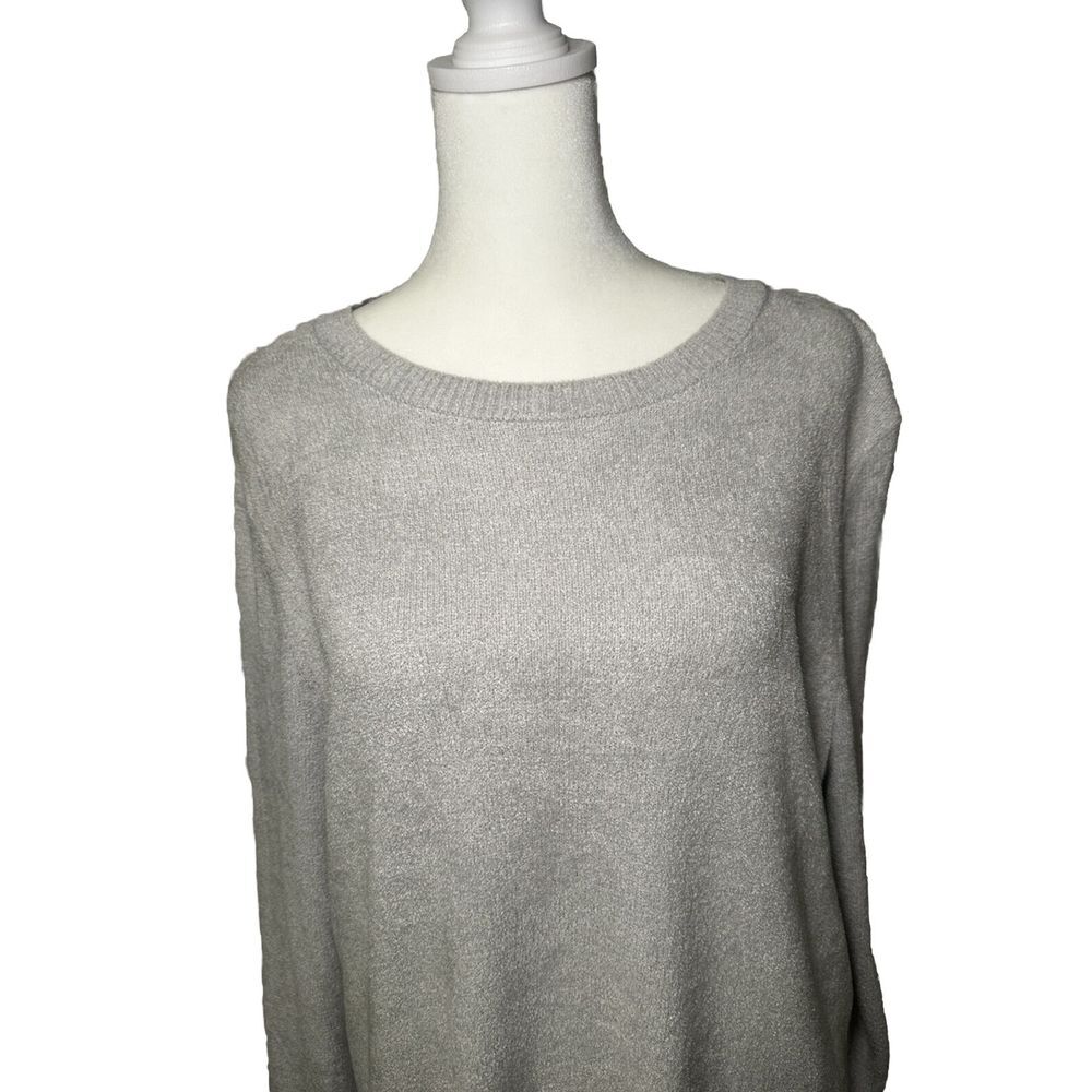 J JILL Grey sweater pullover size 1X Super Soft stretchy Comfy Casual - Picture 1 of 9